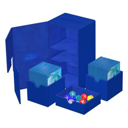 Ultimate Guard Twin Flip`n`Tray 200+ XenoSkin Monocolor Blau – Bild 5