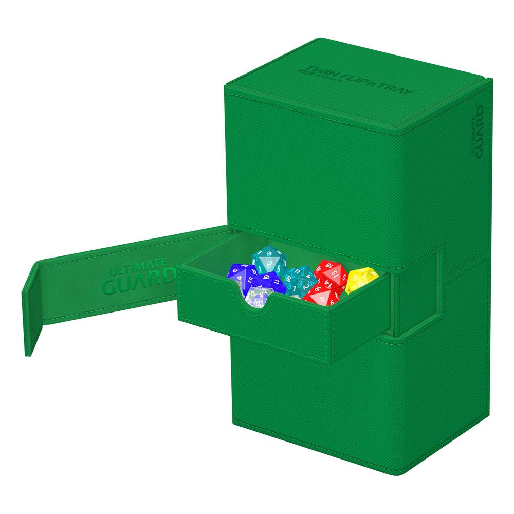 Ultimate Guard Twin Flip`n`Tray 200+ XenoSkin Monocolor Grün – Bild 3