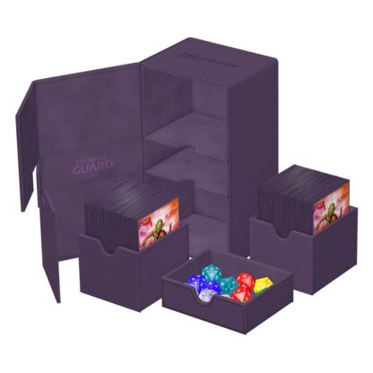 Ultimate Guard Twin Flip`n`Tray 200+ XenoSkin Monocolor Violett – Bild 5