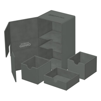 Ultimate Guard Twin Flip`n`Tray 200+ XenoSkin Monocolor Grau – Bild 6