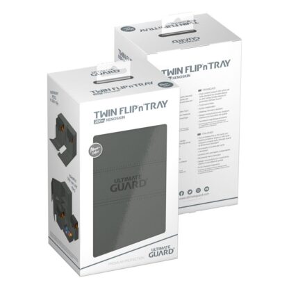 Ultimate Guard Twin Flip`n`Tray 200+ XenoSkin Monocolor Grau – Bild 8