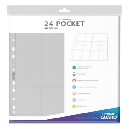 Ultimate Guard 24-Pocket QuadRow Pages Side-Loading Transparent (10) – Bild 3