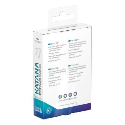 Ultimate Guard Katana Inner Sleeves Japanese Size Transparent (100) – Bild 3