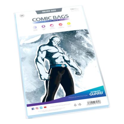 Ultimate Guard Comic Bags wiederverschließbar Silver Size (100) – Bild 2