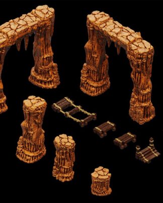 WarLock Tiles Accessory: Dripstone Bridges
