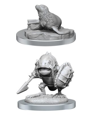 D&D Nolzur's Marvelous Miniatures Miniaturen unbemalt 2er-Pack Locathah & Seal