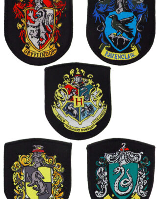 Harry Potter Aufnäher 5er-Pack Hauswappen