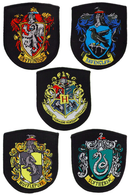 Harry Potter Aufnäher 5er-Pack Hauswappen