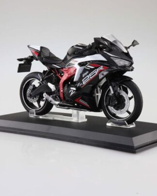 Diecast Bike Series Statue 1/12 Kawasaki Ninja ZX-25R Metallic Spark Black×Peal Flat Stardust White 16 cm