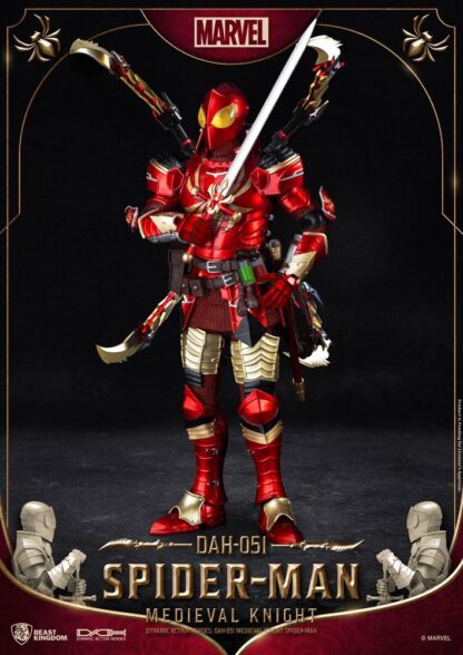Marvel Dynamic 8ction Heroes Actionfigur 1/9 Medieval Knight Spider-Man 20 cm – Bild 4