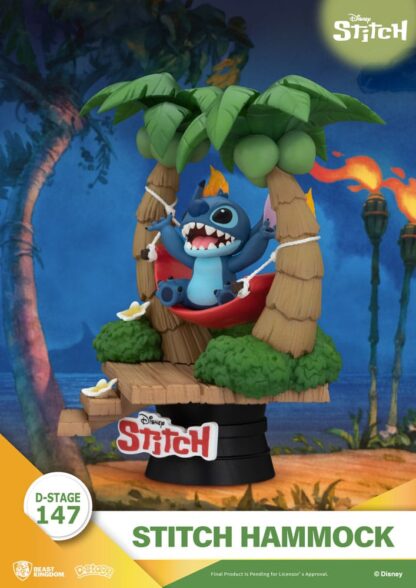 Lilo & Stitch D-Stage PVC Diorama Stitch Hammock 13 cm – Bild 2