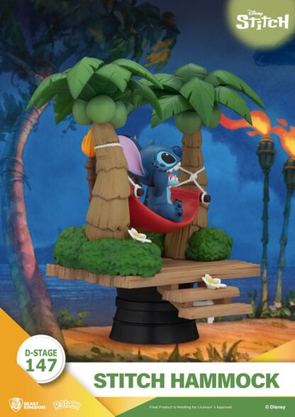 Lilo & Stitch D-Stage PVC Diorama Stitch Hammock 13 cm – Bild 3
