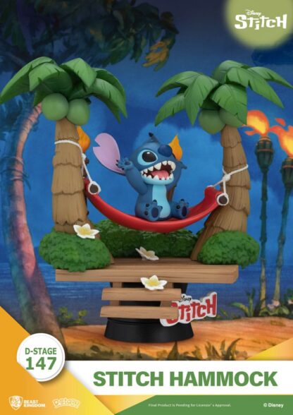 Lilo & Stitch D-Stage PVC Diorama Stitch Hammock 13 cm – Bild 4