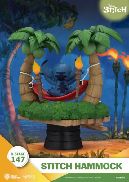 Lilo & Stitch D-Stage PVC Diorama Stitch Hammock 13 cm – Bild 5