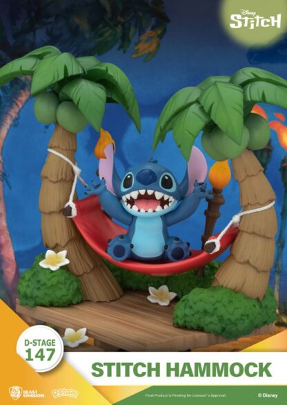 Lilo & Stitch D-Stage PVC Diorama Stitch Hammock 13 cm – Bild 6