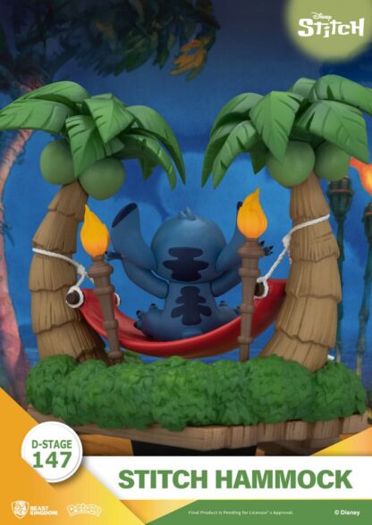 Lilo & Stitch D-Stage PVC Diorama Stitch Hammock 13 cm – Bild 7