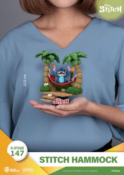 Lilo & Stitch D-Stage PVC Diorama Stitch Hammock 13 cm – Bild 8
