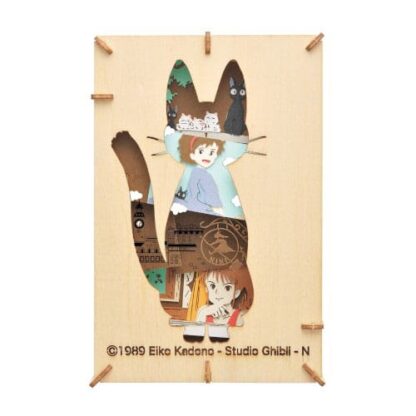 Kikis kleiner Lieferservice Paper Model Kit Paper Theater Wood Style Silhouette Jiji – Bild 3