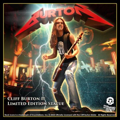 Metallica Rock Iconz Statue Cliff Burton II 22 cm – Bild 22