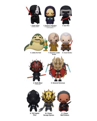 Star Wars 3D PVC-Taschenanhänger Year of the Dark Side Series 1 Display (24)