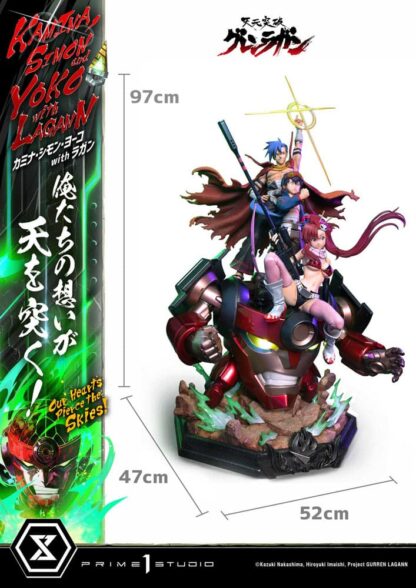 Gurren Lagann Ultimate Premium Masterline Series Statue 1/4 Kamina, Simon & Yoko with Lagann 97 cm – Bild 4