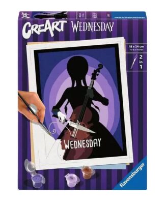 Wednesday CreArt Malen nach Zahlen Malset Wednesday 18 x 24 cm
