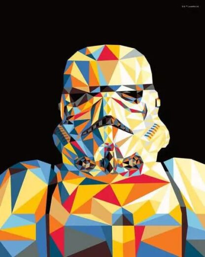 Star Wars CreArt Malen nach Zahlen Malset Stormtrooper 24 x 30 cm – Bild 2