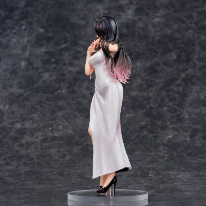 Original Illustration PVC Statue Mai Okuma illustration Healing-type white chinese dress lady 26 cm – Bild 7