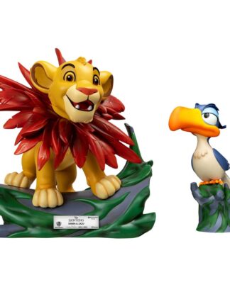 Disney Master Craft Statuen 2er-Pack Der König der Löwen Little Simba & Zazu 31 cm
