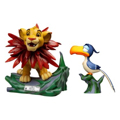 Disney Master Craft Statuen 2er-Pack Der König der Löwen Little Simba & Zazu 31 cm – Bild 4