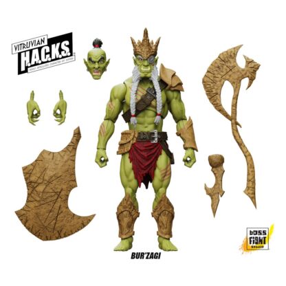 Vitruvian H.A.C.K.S. Actionfigur Mighty Orc Sovran Bur'Zagi – Bild 2