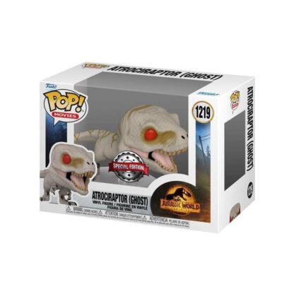 Jurassic Park POP! Movies Vinyl Figur Atrociraptor (Ghost) Exclusive 9 cm – Bild 2