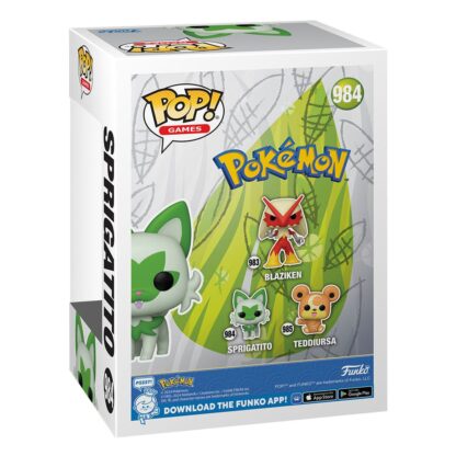 Pokemon POP! Games Vinyl Figur Sprigatito(EMEA) 9 cm – Bild 3