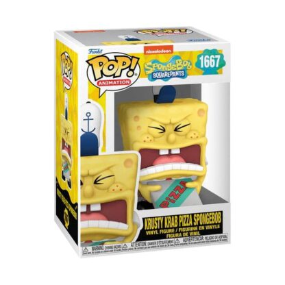 SpongeBob Schwammkopf 25th Anniversary POP! Vinyl Figur SB w/Pizza 9 cm – Bild 2