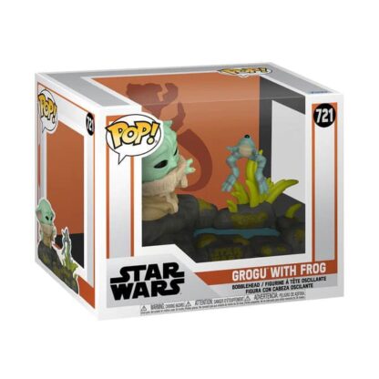 Star Wars POP! Deluxe Vinyl Figur Din Grogu w/Frog 9 cm – Bild 2