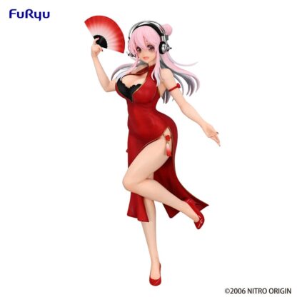 Super Sonico Trio-Try-iT PVC Statue China Dress Ver. 21 cm – Bild 2