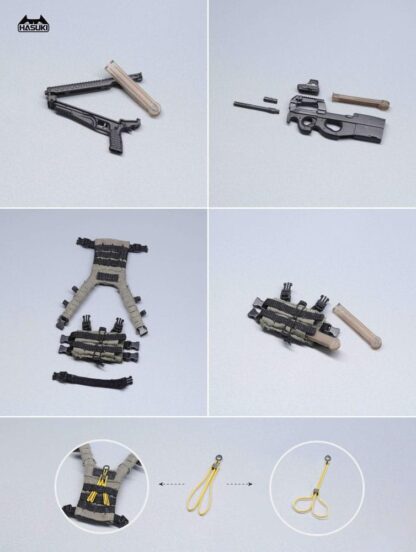 Pocket Art Actionfigur 1/12 PA006 Reizei Hiyo the Security 15 cm – Bild 6