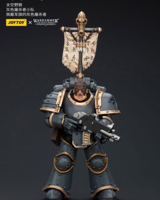 Warhammer The Horus Heresy Actionfigur 1/18 Space Wolves Grey Slayer Pack Grey Slayer With Legion Vexilla 12 cm
