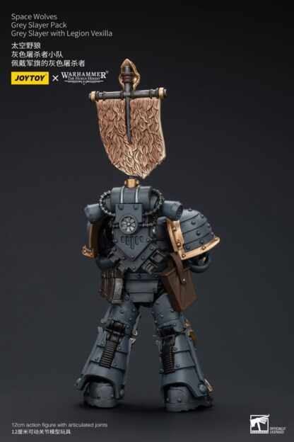 Warhammer The Horus Heresy Actionfigur 1/18 Space Wolves Grey Slayer Pack Grey Slayer With Legion Vexilla 12 cm – Bild 3
