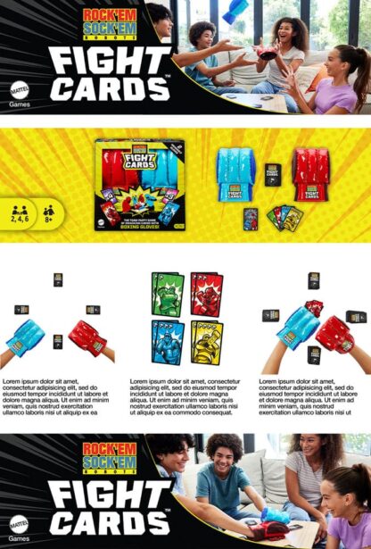 Rock 'EM Sock'EM Robots Fight Cards Kartenspiel – Bild 4