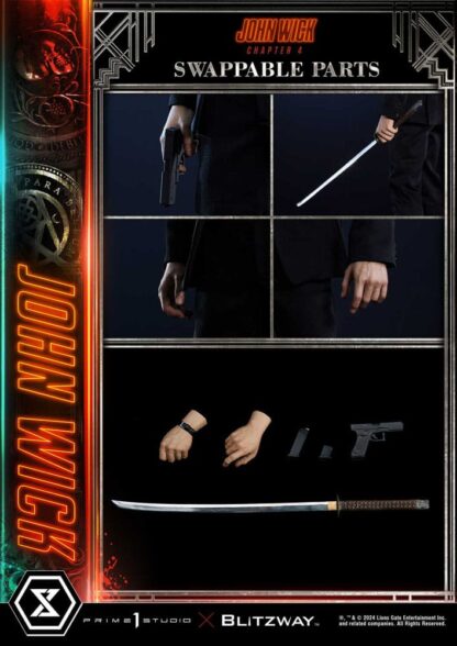 John Wick Chapter 4 Ultimate Premium Masterline Series Statue 1/4 John Wick Deluxe Bonus Version 54 cm – Bild 3