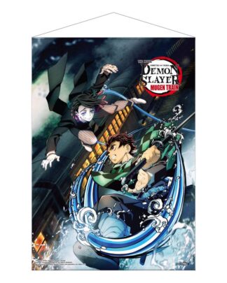 Demon Slayer: Kimetsu no Yaiba Wandrolle Mugen Train Tanjiro Vs Enmu 50 x 70 cm