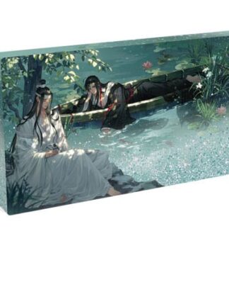 Grandmaster of Demonic Cultivation Acryl Block mit Glitzer Wei Wuxian & Lan Wangji Lotus Pond 17 x 10 cm