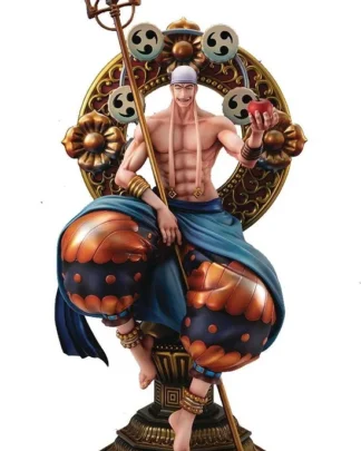 Megahouse One Piece P.O.P PVC Statue Neo Maximum Der einzige Gott von Skypiea Enel 34cm