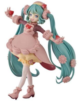 Hatsune Miku SweetSweets Series PVC Statue Hatsune Miku Strawberry Chocolate Short 17 cm