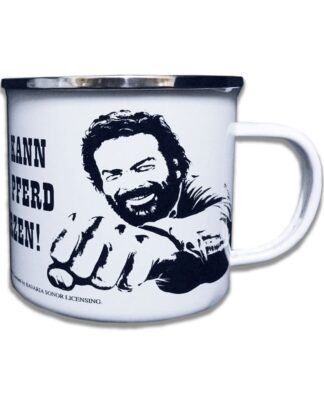 Bud Spencer Emaille Tasse Pferd Faust