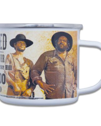 Bud Spencer & Terence Hill Emaille Tasse Wanted