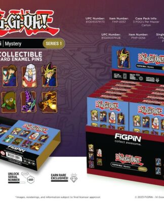 Yu-Gi-Oh: Series 1 Blind Box Enamel Pins Display (10)