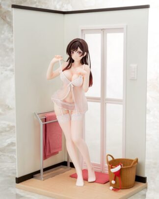 Rent-A-Girlfriend PVC Statue 1/6 Chizuru Mizuhara See-through lingerie figure angel white Ver. 23 cm