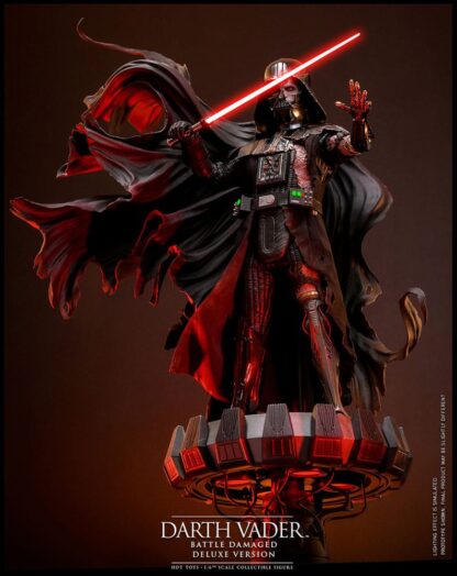 Star Wars Actionfigur 1/6 Darth Vader (Battle Damaged) Deluxe Version 35 cm – Bild 4